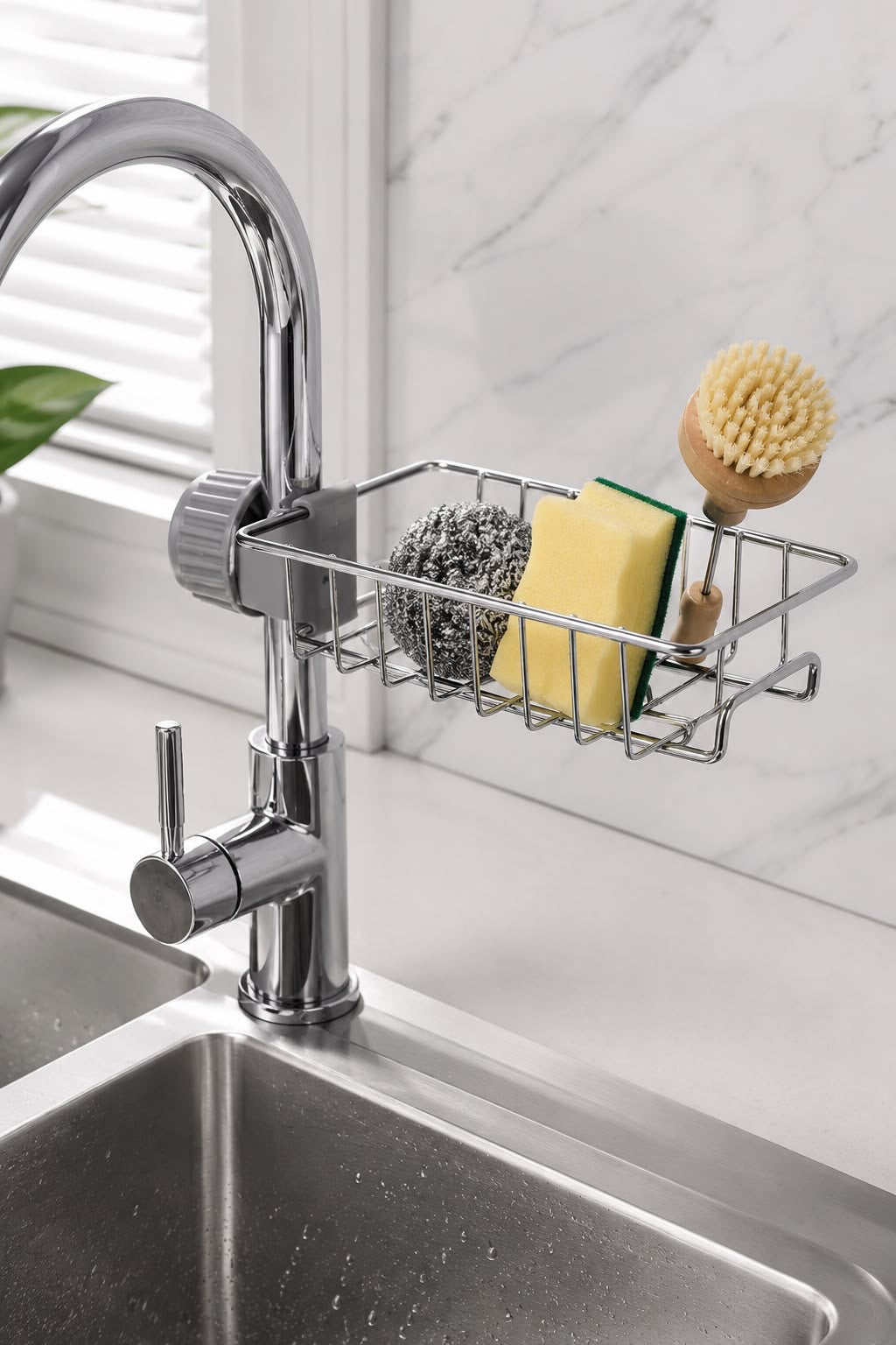 🧽 Smart Kitchen Sink Organizer – Keep Your Sink Neat & Tidy!