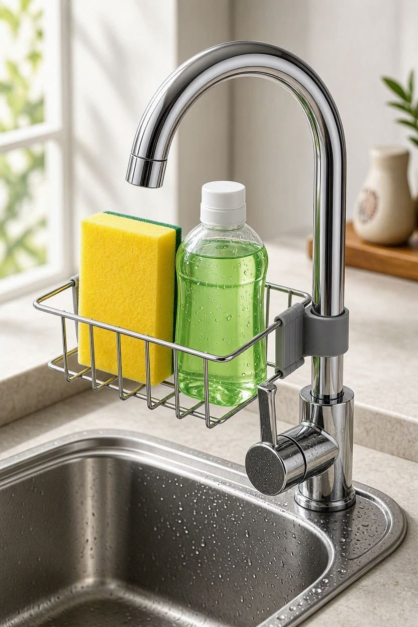 🧽 Smart Kitchen Sink Organizer – Keep Your Sink Neat & Tidy!