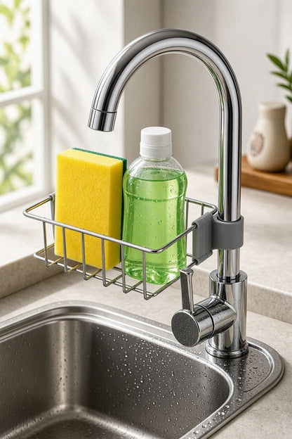 🧽 Smart Kitchen Sink Organizer – Keep Your Sink Neat & Tidy!
