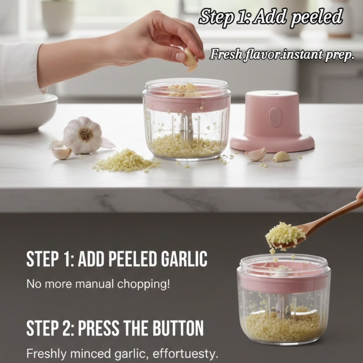 Portable Electric Food Chopper & Mini Blender – Fast, Compact Kitchen Helper