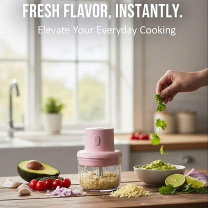 Portable Electric Food Chopper & Mini Blender – Fast, Compact Kitchen Helper
